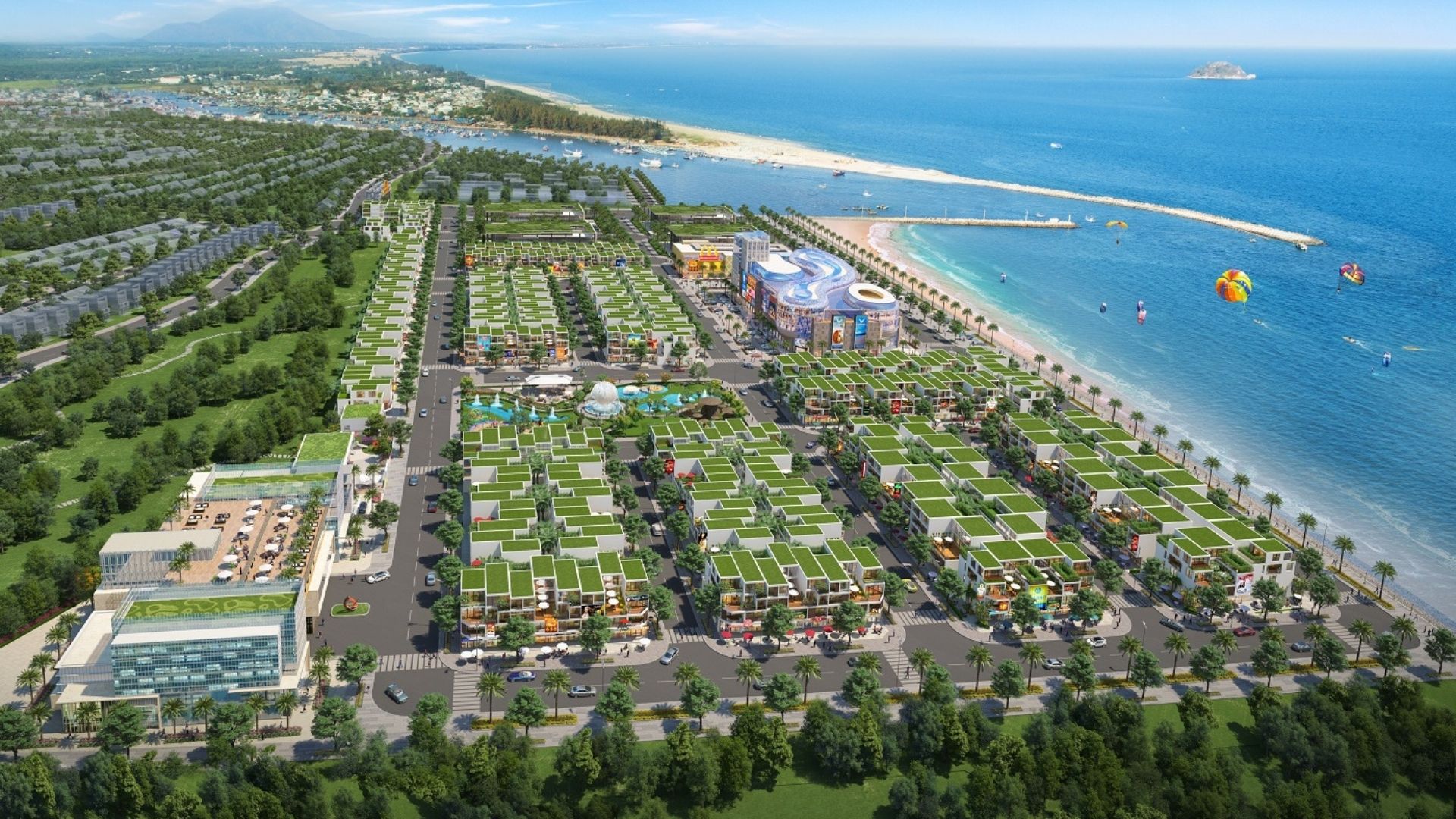 Dự án nhà phố biển thương mại Queen Pearl Marina Complex