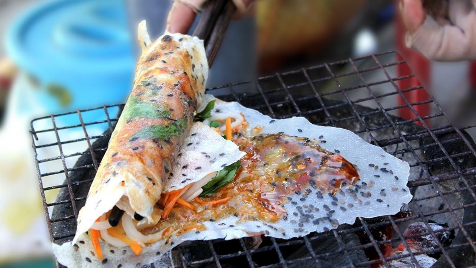 Bánh tráng nướng mắm ruốc lạ miệng Bình Thuận 