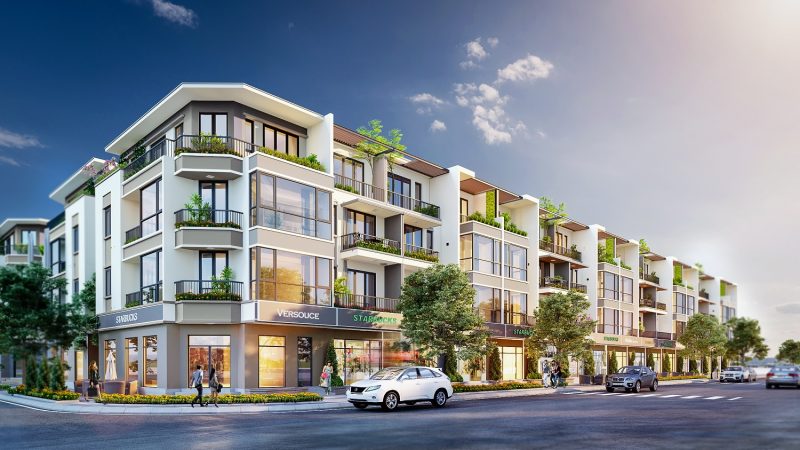 mẫu nhà phố hiện đại