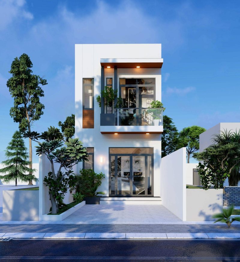 mẫu nhà phố hiện đại