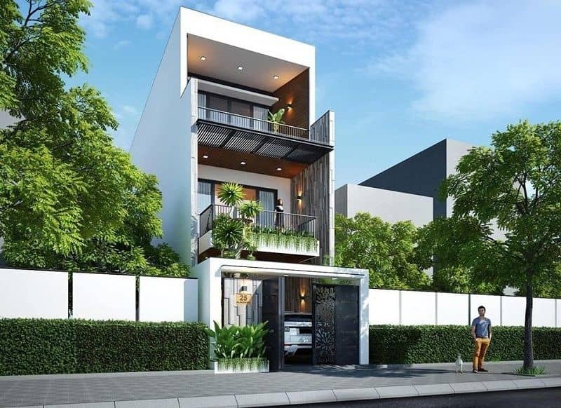 mẫu nhà phố hiện đại