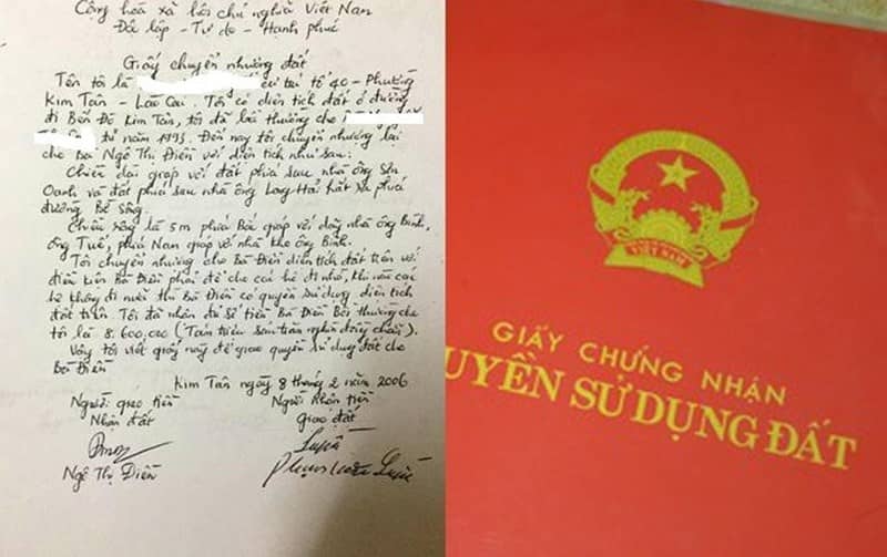 mua đất giấy tờ tay cần những gì
